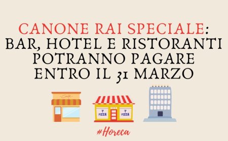 Canone Rai Speciale: bar, hotel e ristoranti potranno pagare entro il 31 marzo
