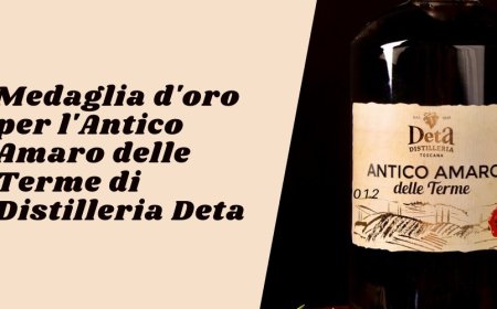 Medaglia d'oro per l'Antico Amaro delle Terme di Distilleria Deta