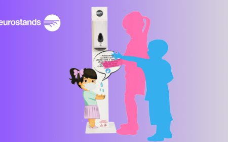 Eurostands lancia le colonnine igienizzanti a misura di bambino