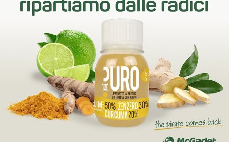 McGarlet lancia il nuovo estratto PURO lime, zenzero e curcuma