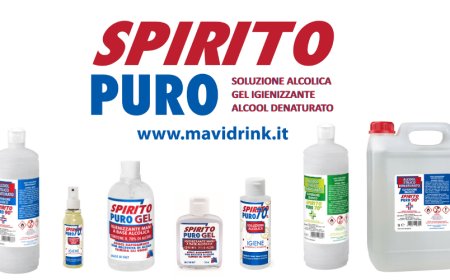 Spirito Puro: la linea di gel igienizzanti e alcool denaturato di Mavi Drink