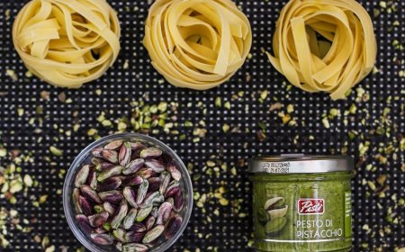 Chef Barone propone Spaghettoni al pesto di pistacchio di Bronte Pistì