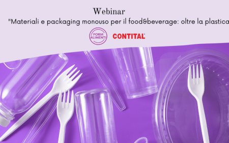 "Materiali e packaging monouso per il food&beverage: oltre la plastica" il nuovo webinar di Formalimenti