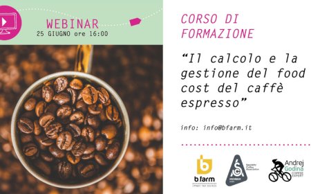 Il Food Cost dell'Espresso nel prossimo Webinar di Bfarm