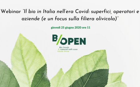 B/Open: un webinar sul tema "Il bio in Italia nell’era Covid"
