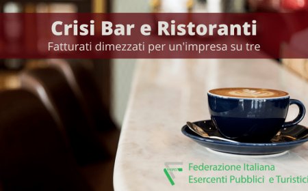 Fiepet-Confesercenti registra la crisi di bar e ristoranti. Le cause: crollo del turismo e smartworking