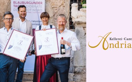 Cantina Andriano al terzo posto del "Concorso Nazionale del Pinot Nero 2020"