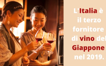 Vino italiano in Giappone: nel 2019 è il terzo per import dopo Cile e Francia
