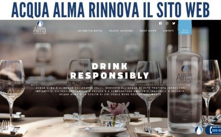 Nuova veste grafica e nuovi contenuti per il sito web di Acqua Alma