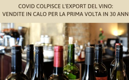 Covid colpisce l'export del vino: vendite in calo per la prima volta in 30 anni