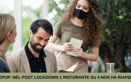 RepUP: nel post lockdown 1 ristorante su 4 non ha riaperto e i clienti recensiscono sempre di più