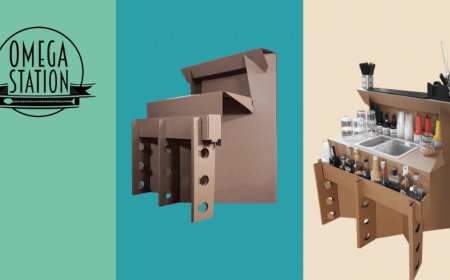 Omega Easy, la postazione da cocktail eco-friendly e a prova di distanza di sicurezza