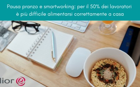 Elior. Pausa pranzo e smartworking: per il 50% dei lavoratori è più difficile alimentarsi correttamente a casa
