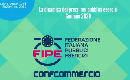 Fipe: la dinamica dei prezzi nei pubblici esercizi a gennaio 2020
