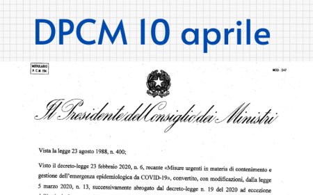 DPCM 10 aprile: disposizioni inerenti le attività del settore alimentare