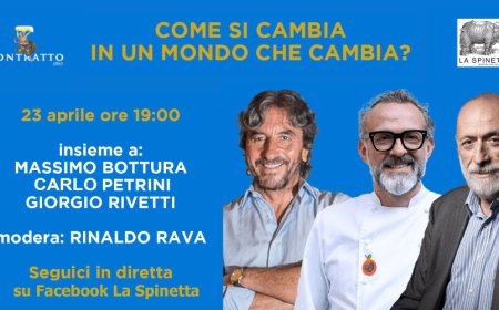 Bottura, Petrini e Rivetti in diretta Facebook per parlare di agricoltura, vino e ristorazione ai tempi del Covid-19