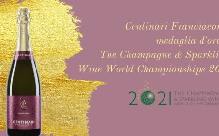Centinari Franciacorta medaglia d'oro a The Champagne & Sparkling Wine World Championships 2021