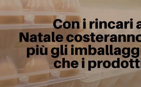 Con i rincari a Natale costeranno più gli imballaggi che i prodotti