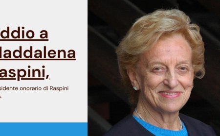 Addio a Maddalena Raspini, Presidente onorario di Raspini S.p.A.