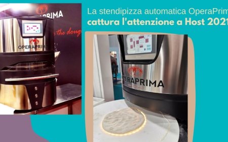La stendipizza automatica OperaPrima cattura l'attenzione a Host 2021