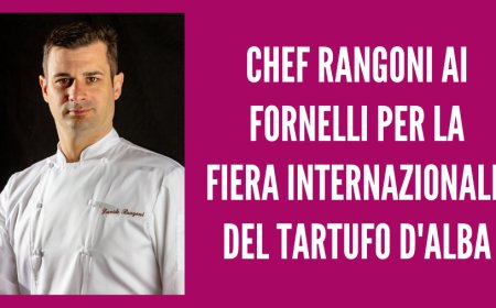 Chef Rangoni ai fornelli per la Fiera Internazionale del Tartufo d'Alba