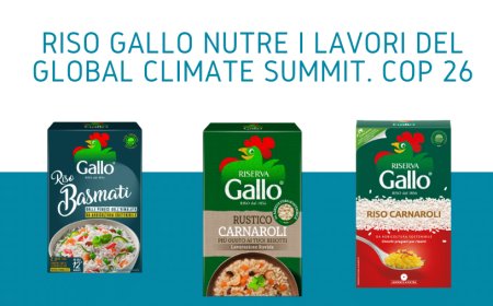 Riso Gallo nutre i lavori del Global Climate Summit. COP 26