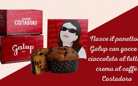 Nasce il panettone Galup con gocce di cioccolato al latte e crema al caffè Costadoro