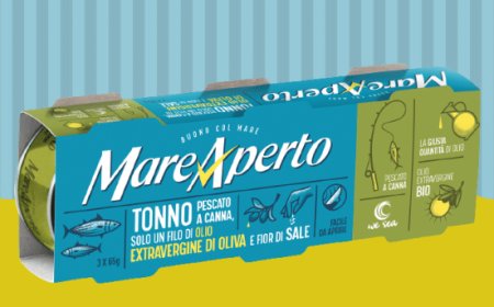 Mare Aperto presenta il nuovo tonno “Pescato a canna solo un filo di olio EVO BIO e fior di sale”