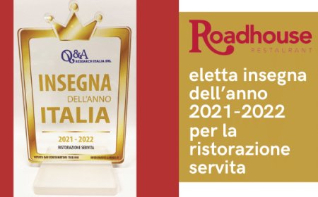 Roadhouse eletta insegna dell’anno 2021-2022 per la ristorazione servita