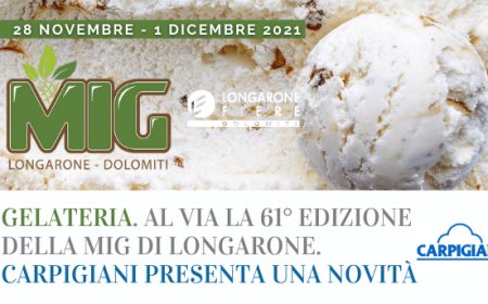 Gelateria. Al via la 61° edizione della MIG di Longarone. Carpigiani presenta una novità