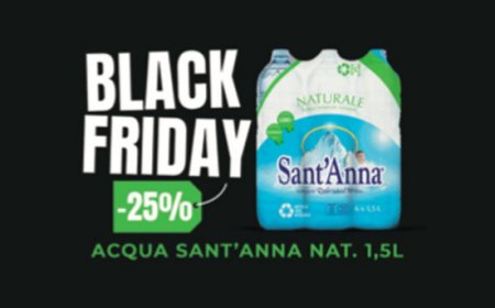 Per il Black Friday Acqua Sant’Anna punta sul suo e-commerce