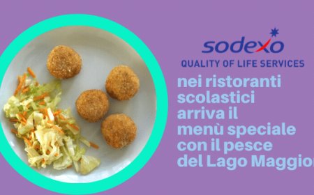 Sodexo: nei ristoranti scolastici arriva il menù speciale con il pesce del Lago Maggiore