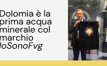 Dolomia è la prima acqua minerale col marchio IoSonoFvg