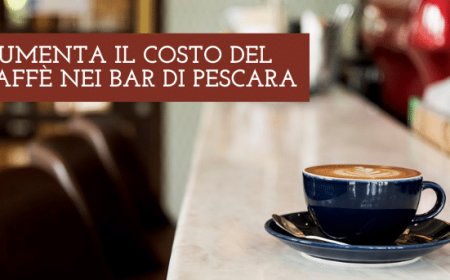 Aumenta il costo del caffè nei bar di Pescara