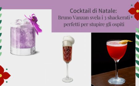 Cocktail di Natale: Bruno Vanzan svela i 3 shakerati perfetti per stupire gli ospiti