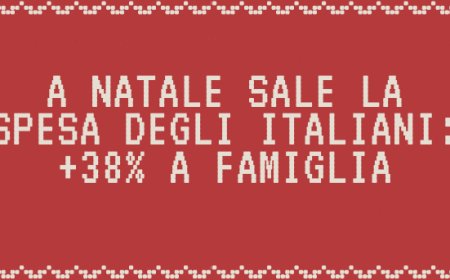 A Natale sale la spesa degli italiani: +38% a famiglia