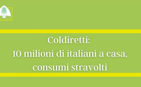 Coldiretti: 10 milioni di italiani a casa, consumi stravolti
