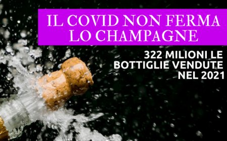 Il Covid non ferma lo Champagne: 322 milioni le bottiglie vendute nel 2021