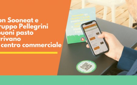 Con Sooneat e Gruppo Pellegrini i buoni pasto arrivano al centro commerciale