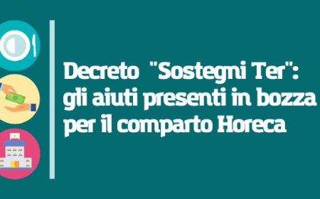 Decreto "Sostegni Ter": gli aiuti presenti nella bozza per il comparto Horeca