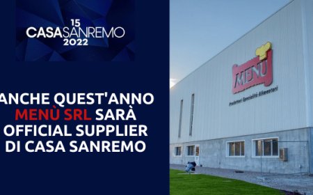Anche quest'anno Menù Srl sarà official supplier di Casa Sanremo