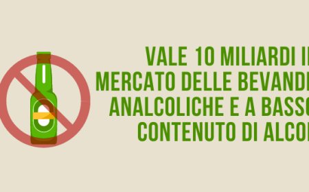 Vale 10 miliardi il mercato delle bevande analcoliche e a basso contenuto di alcol