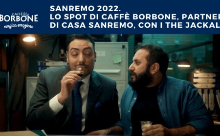 Sanremo 2022. Lo spot di Caffè Borbone, partner di Casa Sanremo, con i The Jackal