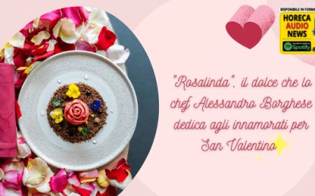 "Rosalinda", il dolce che lo chef Alessandro Borghese dedica agli innamorati per San Valentino