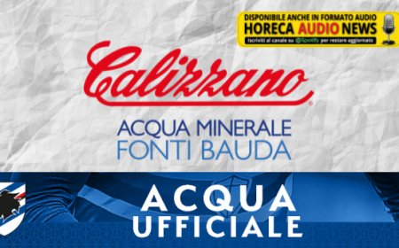 Acqua Minerale Calizzano è l'acqua ufficiale della Sampdoria