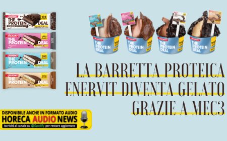 La barretta proteica Enervit diventa gelato grazie a MEC3