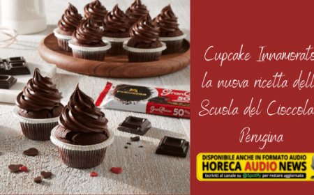 Cupcake Innamorato: la nuova ricetta della Scuola del Cioccolato Perugina