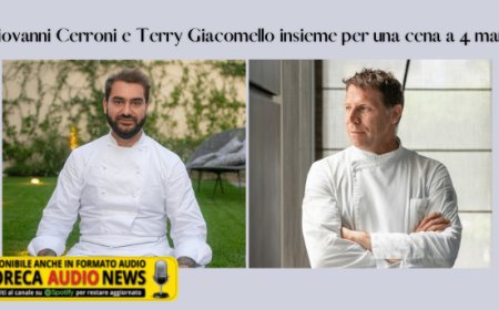 Giovanni Cerroni e Terry Giacomello insieme per una cena a 4 mani