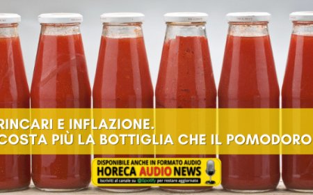 Rincari e inflazione. Costa più la bottiglia che il pomodoro!