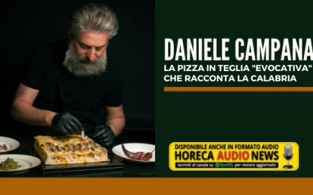 Daniele Campana, la pizza in teglia "evocativa" che racconta la Calabria